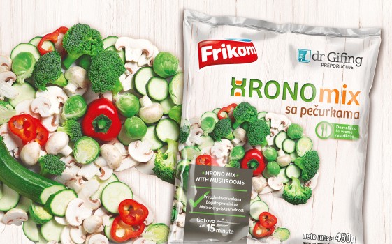 Chrono Mix With Mushrooms Mixed Vegetables Vegetables And Fruits Products Frikom